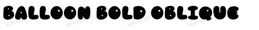 Balloon Bold Oblique字体转换